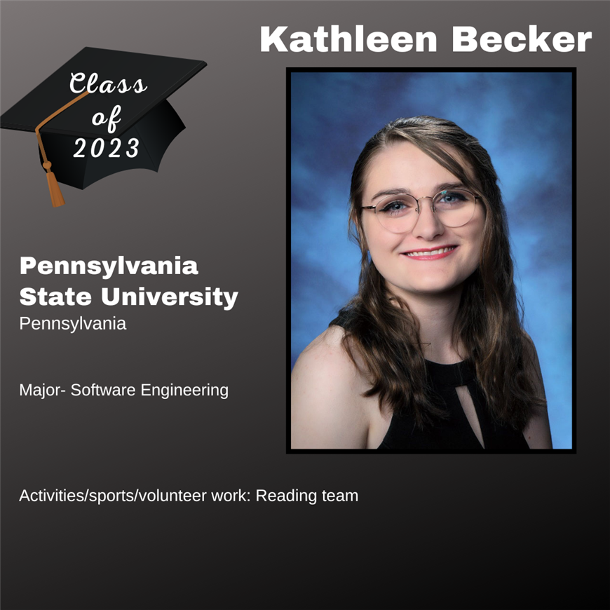 Top 25 Grad, Kathleen Becker